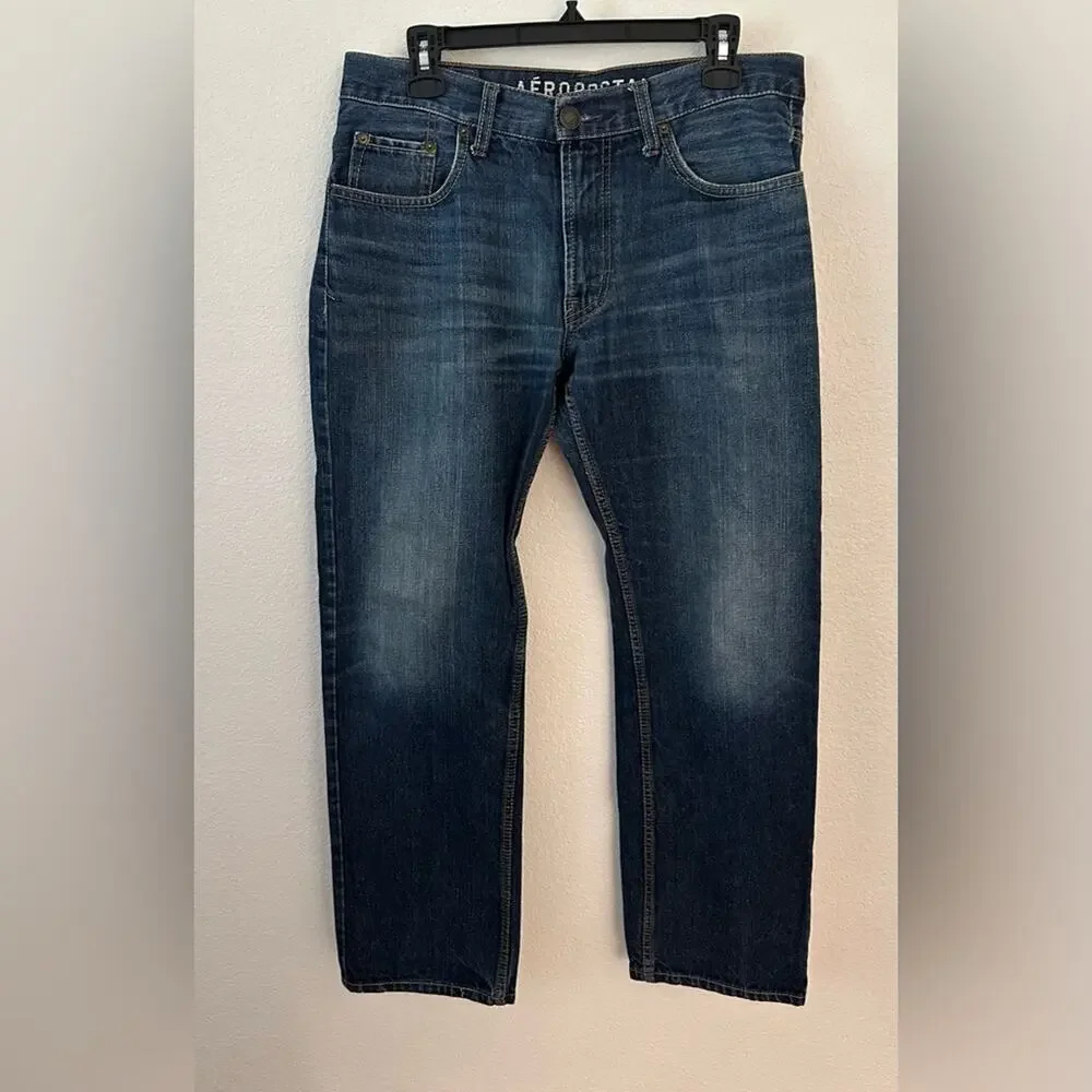 Aeropostale Essex Straight Men's Blue Jeans 32X30